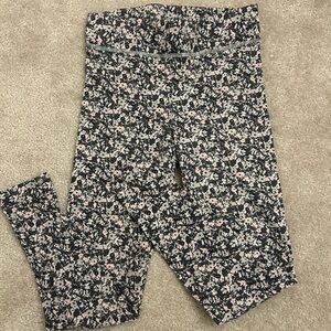 American Eagle Outfitters Floral Leggings - Black and Pink